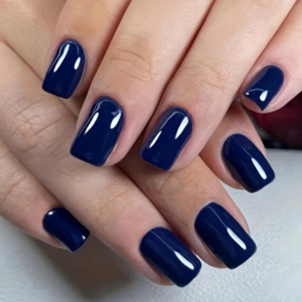 🔥3/$21 Glossy Blue Press on nails